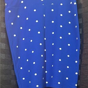 LuLaRoe Blue Midi Pencil Skirt Resort Wear